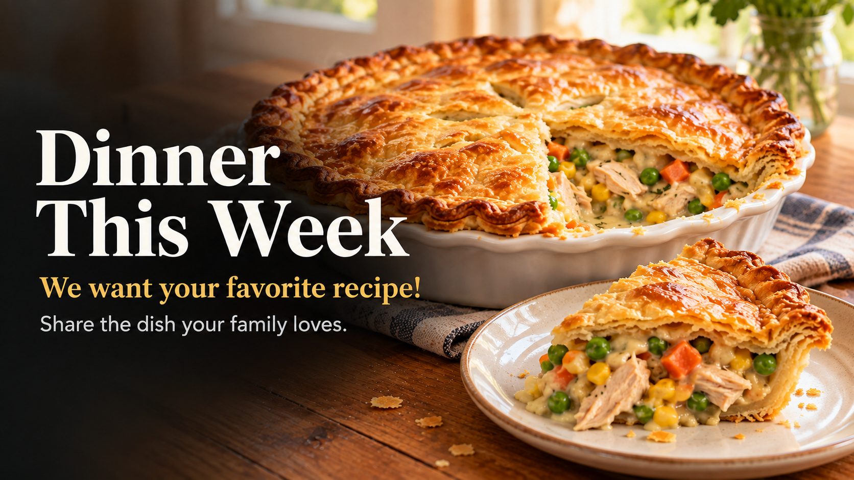 Dinner This Week — share your family's favorite recipe with Arabella on the Prairie neighbors.